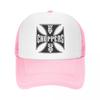 Personalized West Coast Iron Cross Choppers Baseball Cap Outdoor WoUnisex Unisex's Adjustable Trucker Hat Spring Snapback Caps
