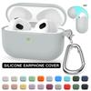 Soft Silicone Case For Apple AirPods Pro 1th Generation Case With Hook Earphone Protective Case For Airpods Pro Case Accessories