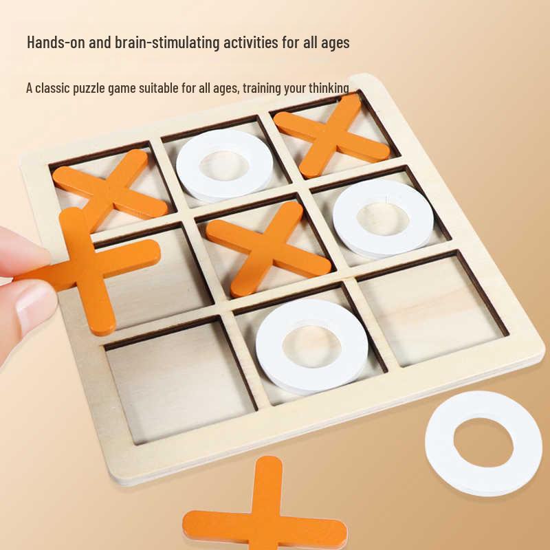Children's Tic-Tac-Toe Educational Toy: Enhances Logical Thinking, Focus, and Intelligence In a Fun Two-Player Parent-Child Interactive Game