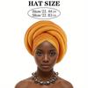 Turbante trenzado para mujer, pañuelo para la cabeza de seda cruda, sombrero, tocado de fiesta, turbante