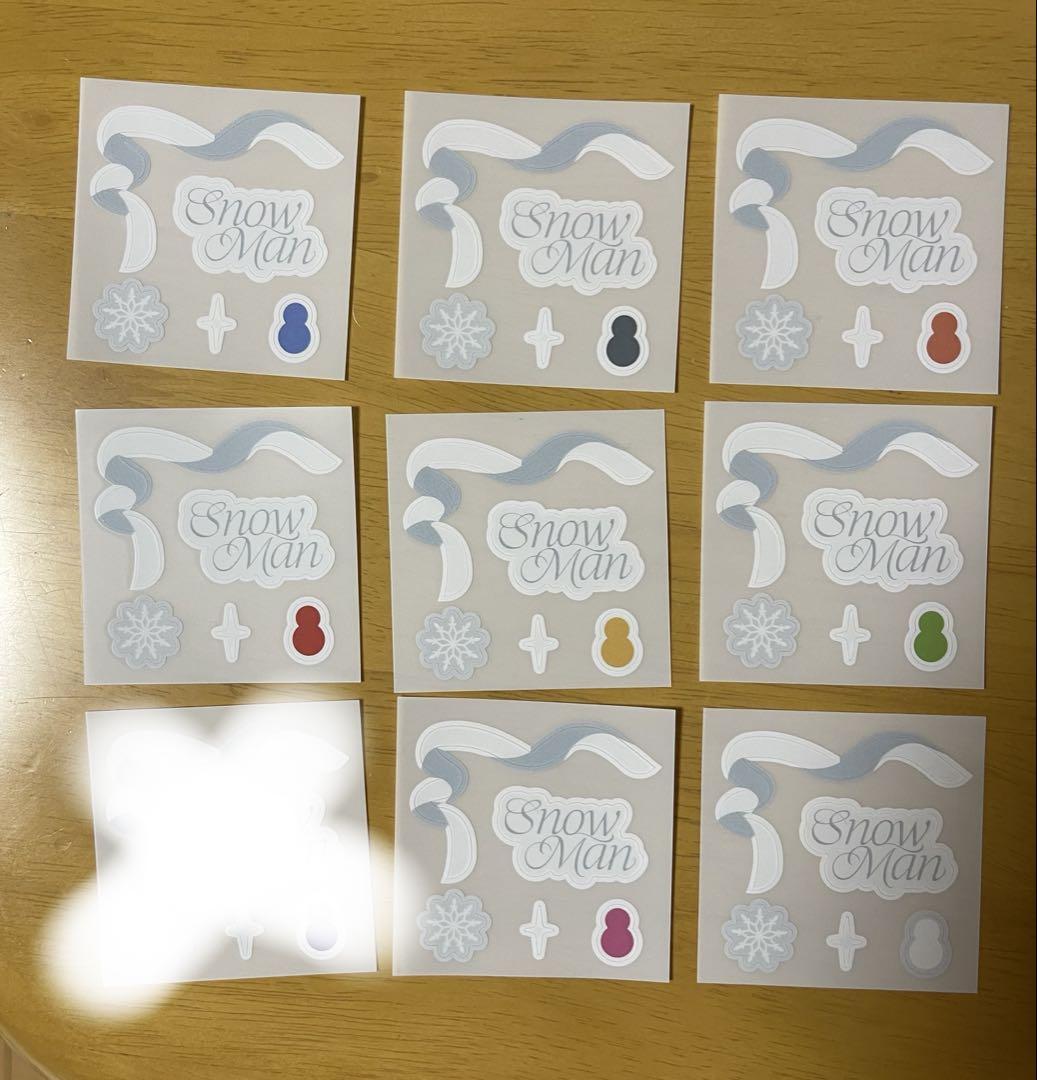 

[USED] SnowMan Pop-up Trading Card Stickers Korea