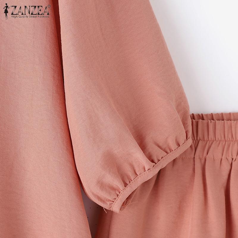 ZANZEA Dámská halenka a kraťasy, ležérní letní dvoudílný oblek