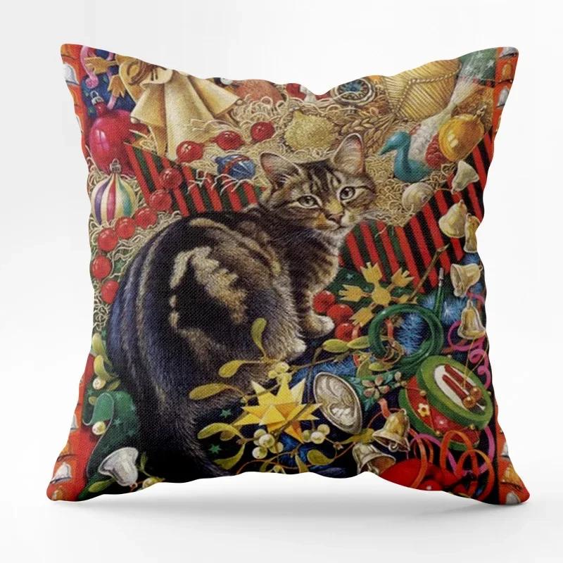 

Ретро Наволочка для подушки в форме кошки - Чехлы для диванных подушек - Декоративные 66x66cm