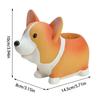 Decorative Corgi Dog Resin Ornaments Collectible Corgi Dog Model Toy  Dried Flower