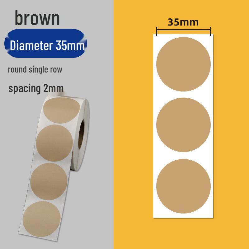 Colorful Self-Adhesive Round Dot Stickers - Writable Small Paper Labels