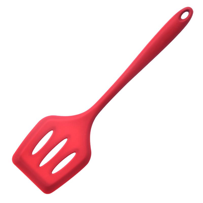 Silicone Heat-Resistant Non-Stick Kitchen Utensil Set: Spatula, Spoon, Colander - 5 Pieces