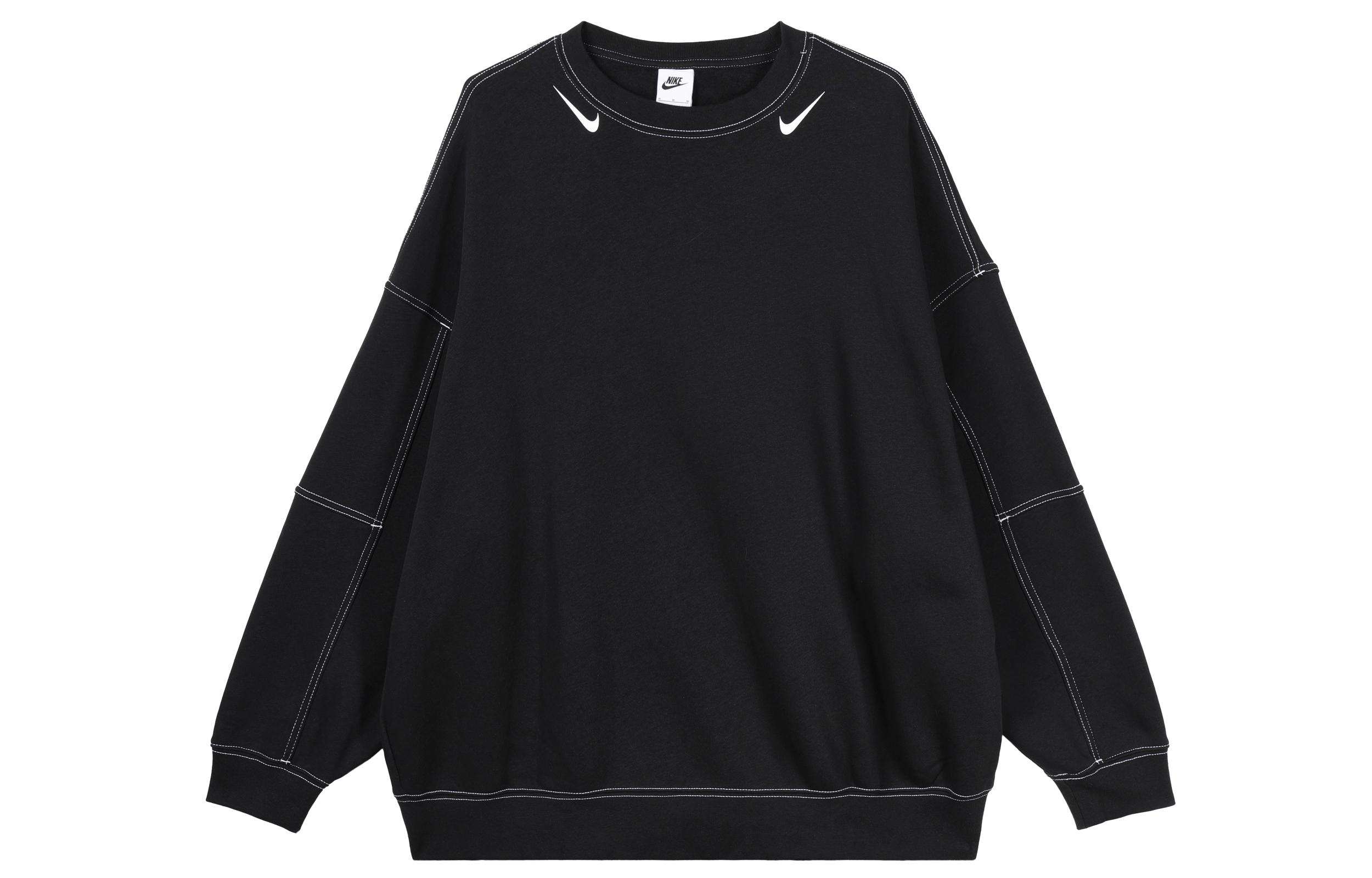 

Nike Sweatshirts Women s Black Crew Neck Moderate Regular DV7088-010 L