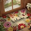 Flower Letter Absorbent Mat Love Heart Door Mat Stain-resistant Floor Mat  Entrance Hall
