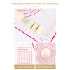 Silicone Making Baking Mat BBQ Mat with Clear Scale Design Washable Rotatable for Home Kitchen Daily Use