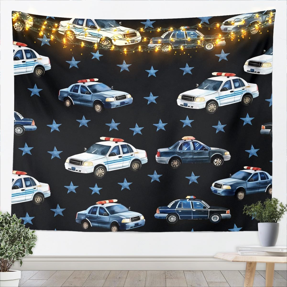 Cartoon Airplane Wall Tapestry Small Modern Aircraft Tapestries, Black And White Wall Art, Aviation Theme Tapestry For Kids Men 70x100CM