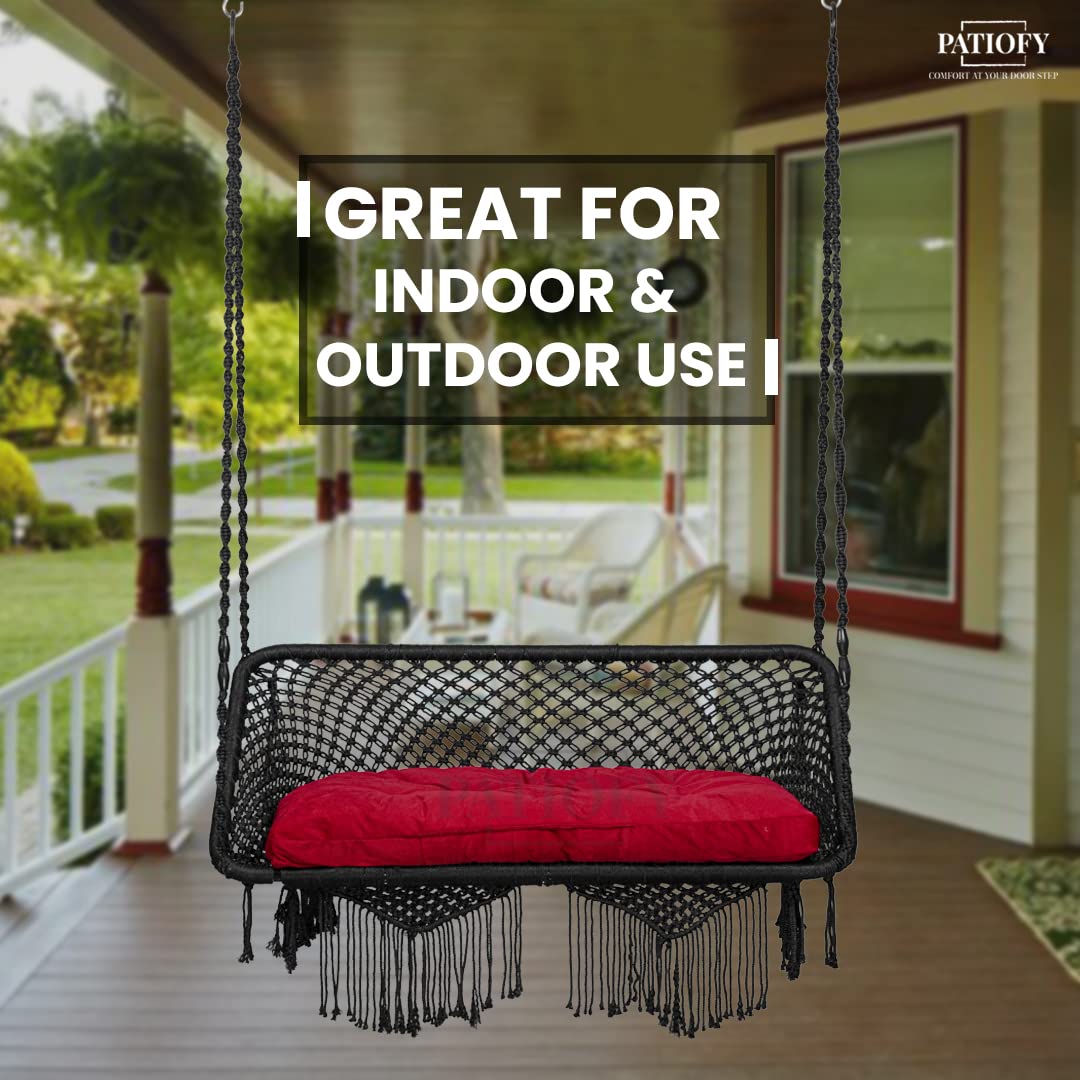 

Большие двухместные качели премиум-класса, подвесные качели-гамак/Jhula для взрослых/2-местные качели/ 10 x 10 x 4 Centimeters