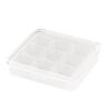 Multifunctional Storage Box, with Flip-Top Airtight Dust-Proof Design, Transparent Contains Independent Small Box Storage Case, for Jewelry Rings