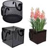 Breathable Aquatic Plant Baskets PVC Mesh Lotus Planter Reusable Pond Planting Bags  Patio Backyard