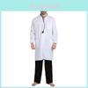 Stylish Men's Doctor Costume For Halloween Parties Featuring Polyester Fabric Perfect For Cosplay Events