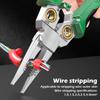 Wire Strippers with Electricity Measurement Function, 8in1 Wire Stripping Pliers for Cutting and Pulling Wires, Cable Scissors for Scraping and