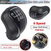 6 Speed Black Leather Car MT Gear Shift Knob Lever Stick Shifter Knob For Kia Forte Cerato K3 for Hyundai IX25 Creta 2012-2016