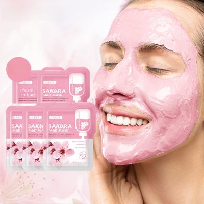 LAIKOU Sakura Clay Mask Deep Cleansing   Moisturizing Facial Mask (Single Use 5g Sachet)