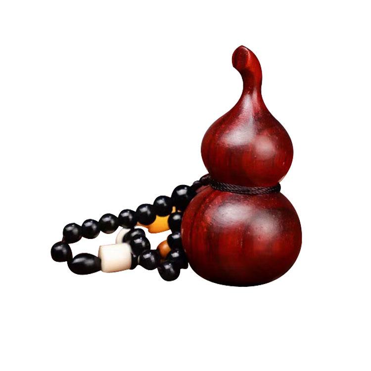 Sandalwood Pixiu Handheld Carved Pendant Ornament - Douyin Craft Gift