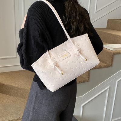 Large-capacity Texture Tote Bag, Stylish and Simple Handbag for Carrying Over The Shoulder, Lightweight Single-shoulder Bag