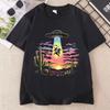 Funny Possum T Shirt Flying Saucer Tshirts Mens Womens T-shirt Casual Round Neck Printed Cotton Short Sleeve Tees Clothing