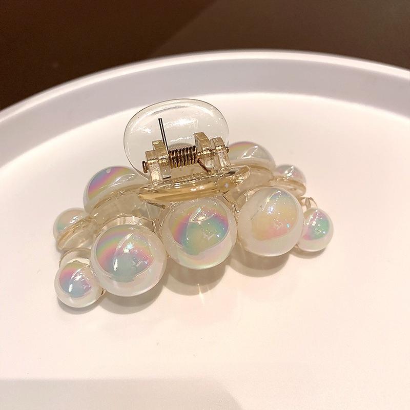 Mermaid Princess Hairpin Fashion Girl's Transparent Advanced Sense Dazzling Pearly Grab Clip Hair Clip Hair Accessories