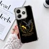 F-Fourth W-Wing Dragon Plating Phone Case For Xiaomi Redmi Note 14 15 Pro Plus 13 12 11 11S 11T 10 9S 9 5G Anti-Fall Airabag Cov