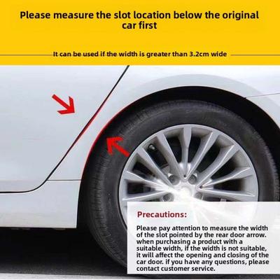 Car Wheel Brow Decorative Stickers Wheel-arch Protector Lip Scratches Anti-scratch Collision Solid Rubber Seal Strip Accessories