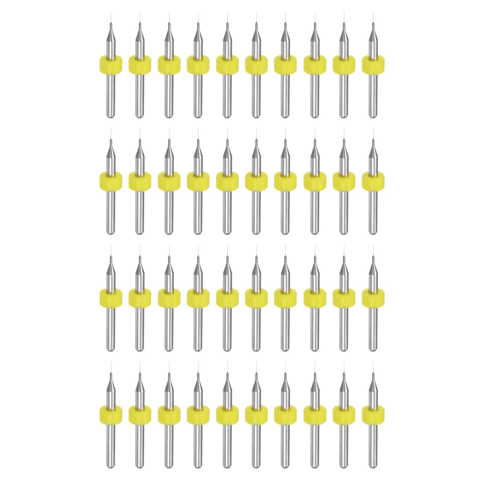 

uxcell PCB Drill Tungsten Rotary CNC Printed Circuit Micro Drill Pack of 40 Bits, 0.2mm Carbide, Tool, Jewelry, Engraving, Board, Bits, 1/8 Shank,