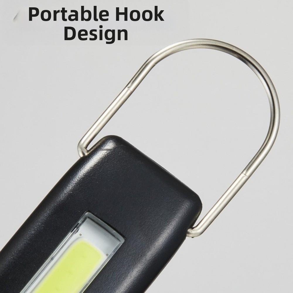 USB Rechargeable LED Work Light 360°Rotation Base With Magnet Flashlight Hook Design Bright Emergency Lamp Inspection Wor