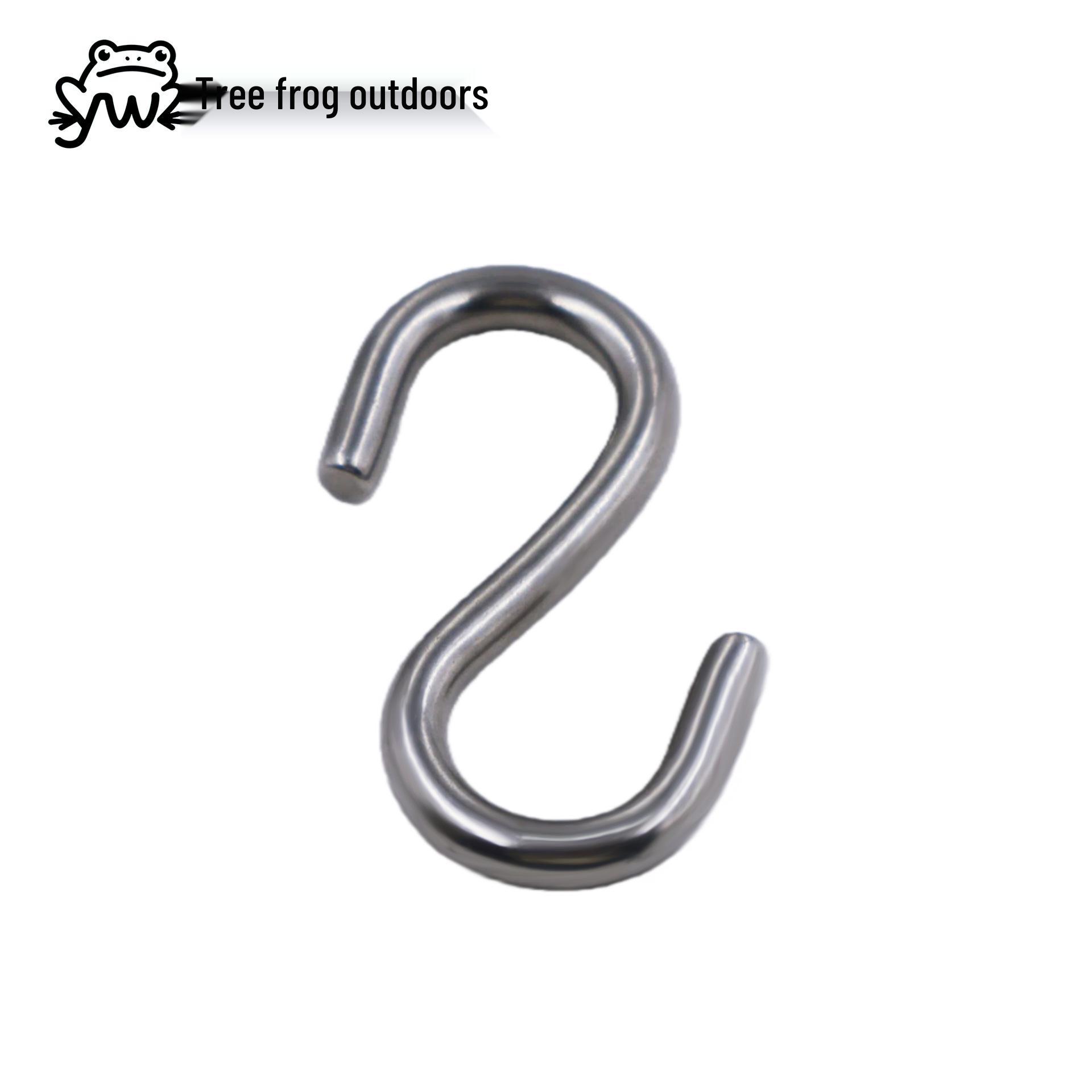 316 Stainless Steel Forged S Hook – Symmetrical, Universal, Durable Metal Hook for Household Use M6