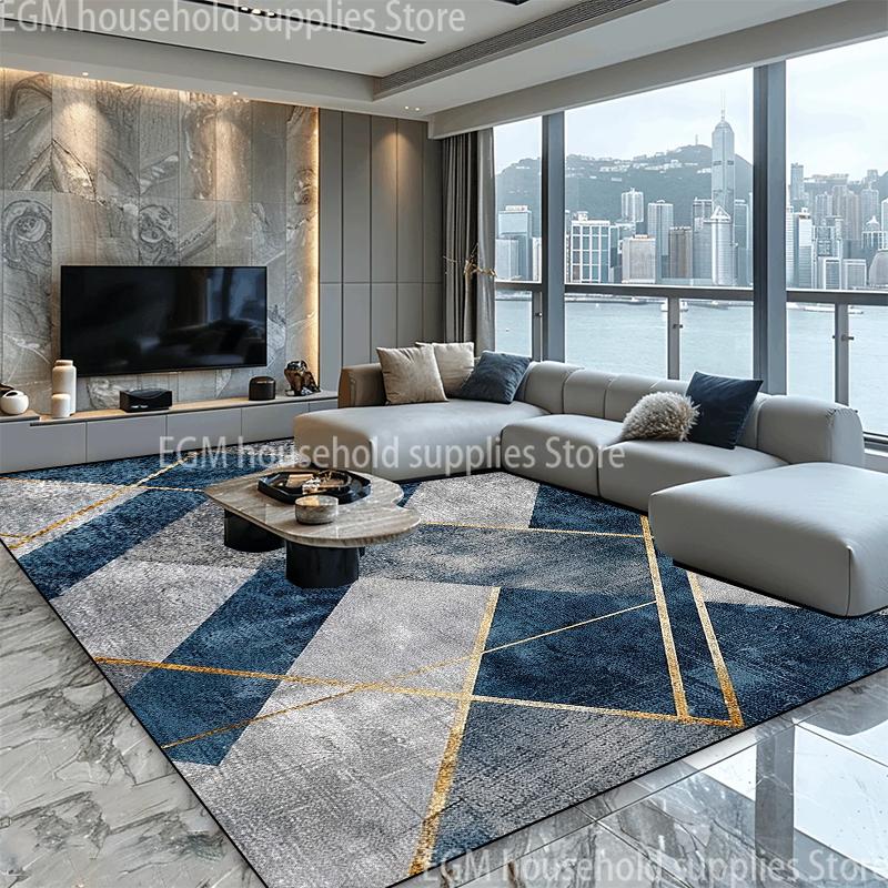 Modern Luxury Large Area Carpet Living Room Decoration Geometry Rug Non-slip Bedroom Lounge Rug Washable Balcony Kitchen Mat
