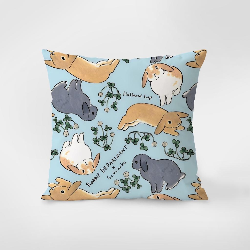 Rabbit Theme Retro Pillowcase Dormitory Decoration Office Living Room Home Pillowcase