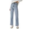 Damen Denim Klassisch Vielseitig Hohe Taille Modische Hose