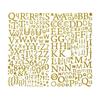 Gold Glitter Sticker Alphabet