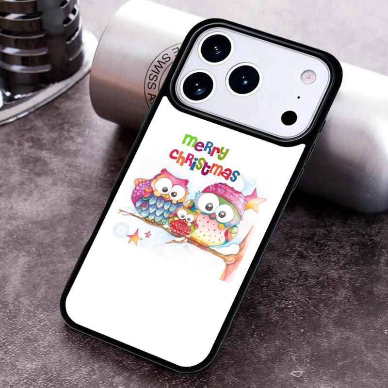 

Рождественская сова, мягкий чехол для телефона для iPhone 17 16 15 14 13 12 11 Pro Max Plus 17Air, мягкая силиконовая крышка iPhone 12