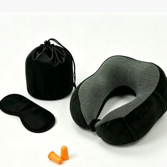 Slow Rebound Memory Foam U-Shape Neck Pillow for Travel