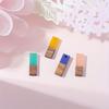 2/6/12pcs Natural Wood Resin Pendant Rectangular Resin Pendant Color Contrasting Splicing Wooden Strip Pendant DIY Bracelet Necklace Earrings