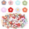 50 Stück/Los Mini Handgemachte Gestickte Blumenflicken Bunte Pflaumenblüten Applikation DIY Kleidung Kopfbedeckung Dekor Nähzubehör