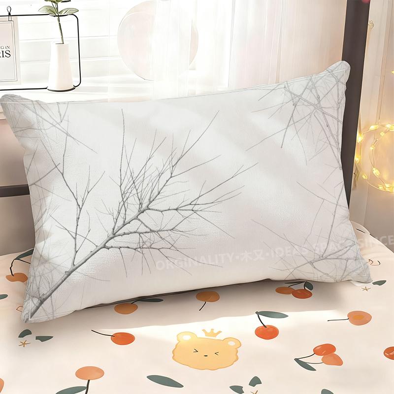 Branched Pattern Rectangle Pillowcase Suitable For Sofa Bedroom Car Pillow Cover Cushion Rectangular Back Cushion