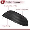 1 Pc Fog Light Grill for Mercedes-Benz C300 2015-2016 Front Right Front Lower Bumper Fog Light Cover Inserts No.2058850823 Black ABS