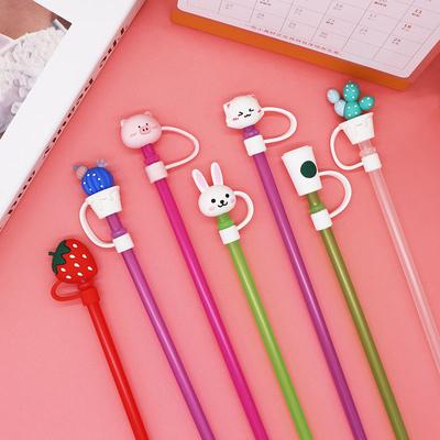 Material de Silicona Tapones Reutilizables a Prueba de Polvo Para Tapa de Pajita Protección Ambiental Tapa de Pajita Tapón Antipolvo Universal Accesorios