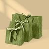 Green, Handheld Gift Bag, Companion Gift Packaging Bag, Light Luxury, Clothing, Candy, Storage, White Card Paper Bag