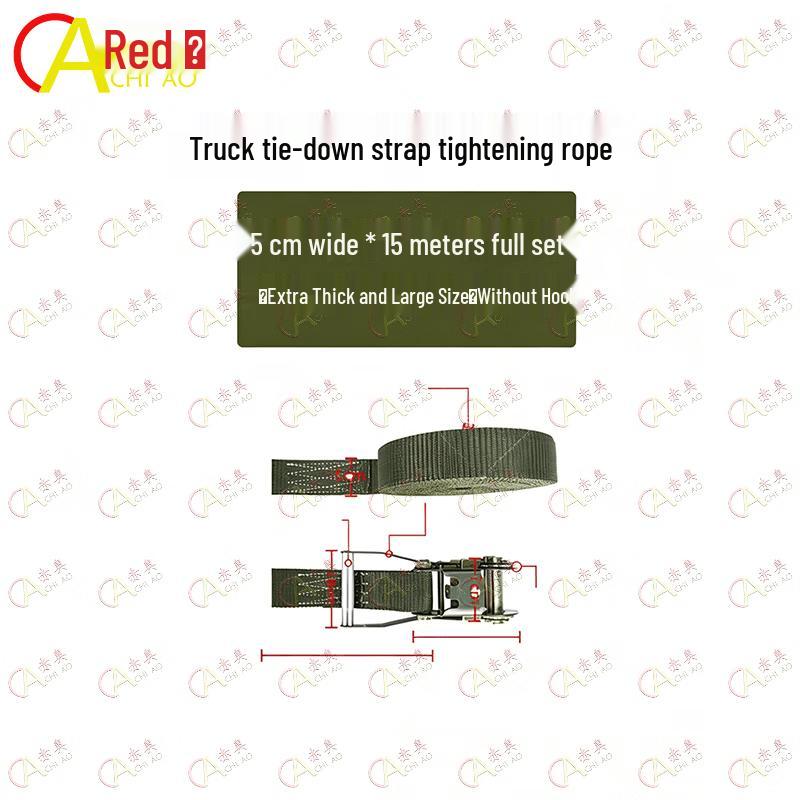 Heavy-Duty Ratchet Tie-Down Cargo Strap