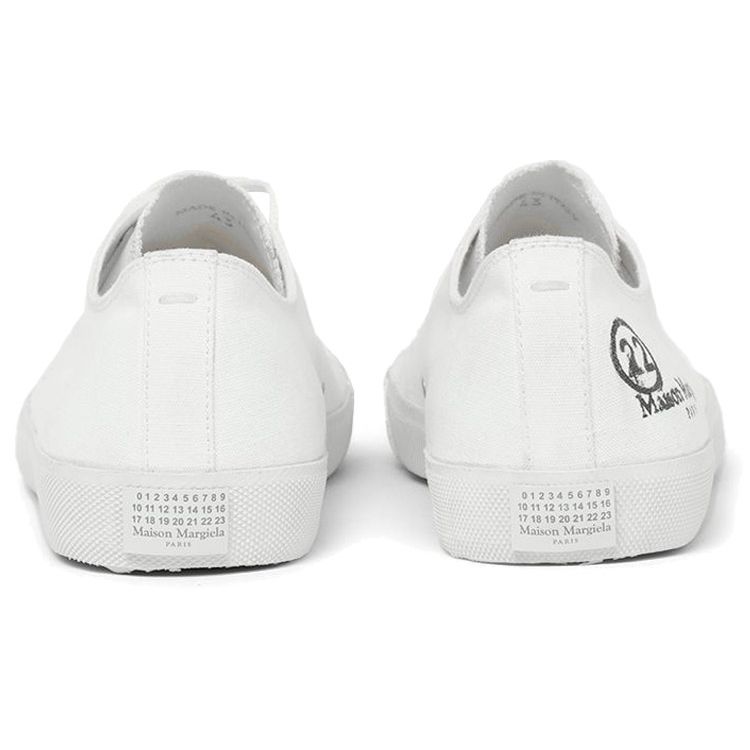Maison Margiela Tabi Canvas Low White Spill Men Sneakers S37WS0495-P2347-T1003