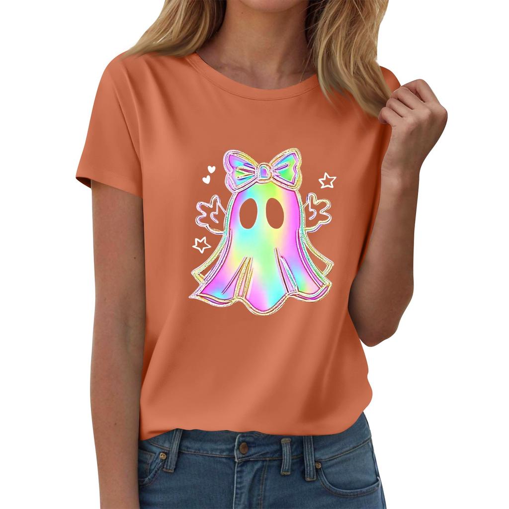 Women's T-shirts, Women's Short-sleeved Tops, Summer Fashion Round Neck Casual Stylish Shirts, Tunic Tops