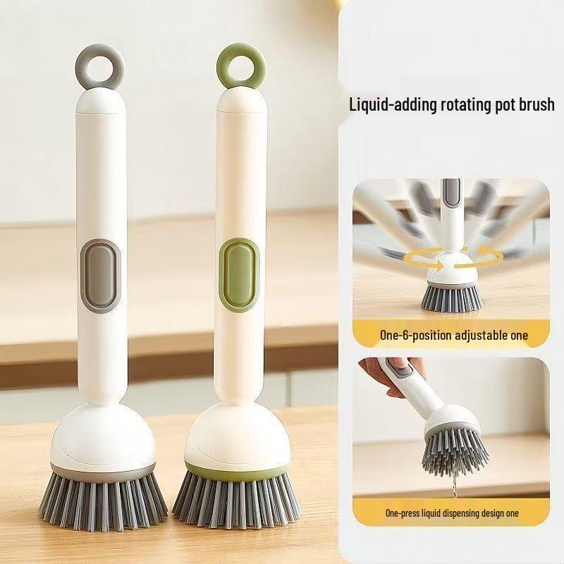 Extendable Rotating Pot Brush - Non-stick, Scratch-free Multi-functional Cleaning Tool Qiaohe