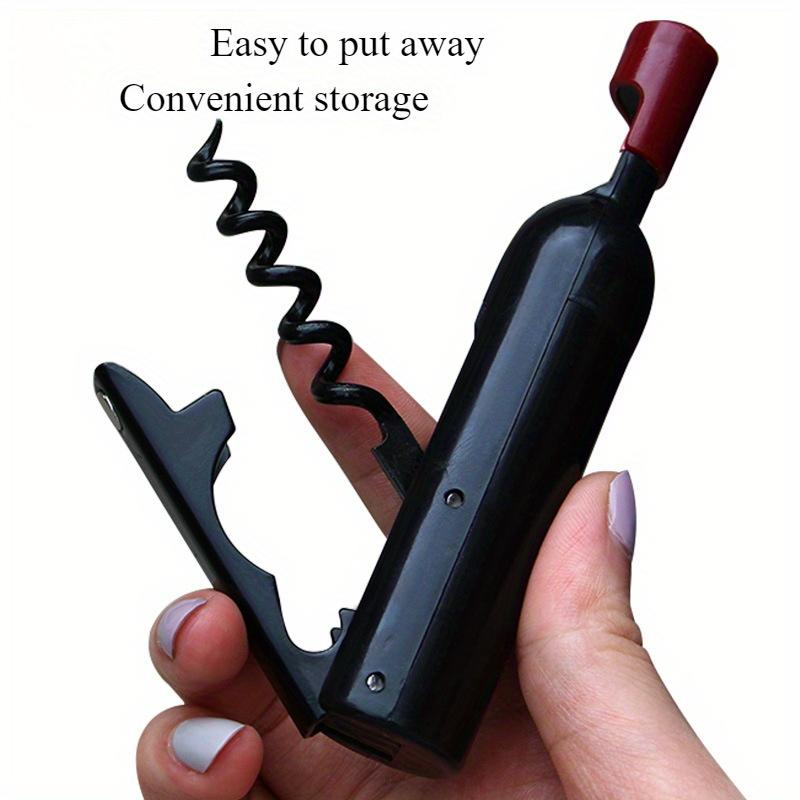 Red wine shaped bottle opener for beer versatile and portable