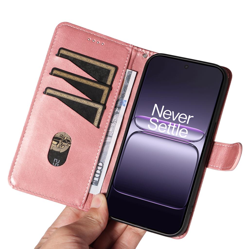 Für OnePlus Nord CE5 5G/OnePlus Ace 5 Racing 5G Brieftasche Hülle T-Form Linien Leder Handyhülle Ständer