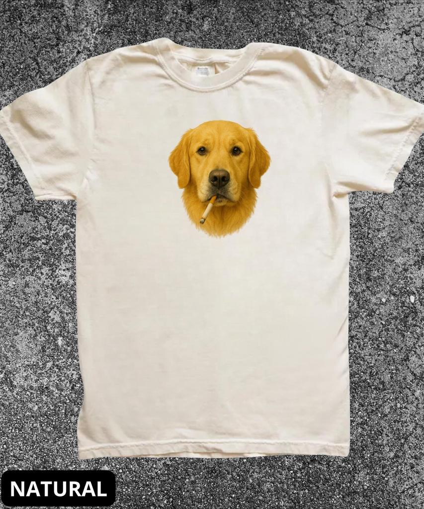 Smoking Dog Y2K Shirt, Vintage Dog Tee for Men Women, Edgy Retro 90s Grunge T-shirt, Animal Lover Gift,Gifts For Dog Owners,Aesthetic Tee
