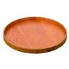 Round Wooden Pallet,  Multifunctional Storage Plate, Tea Tray,Food, Bread Pan, Household Kitchen Supplies, Black, Brown, 21-37cm